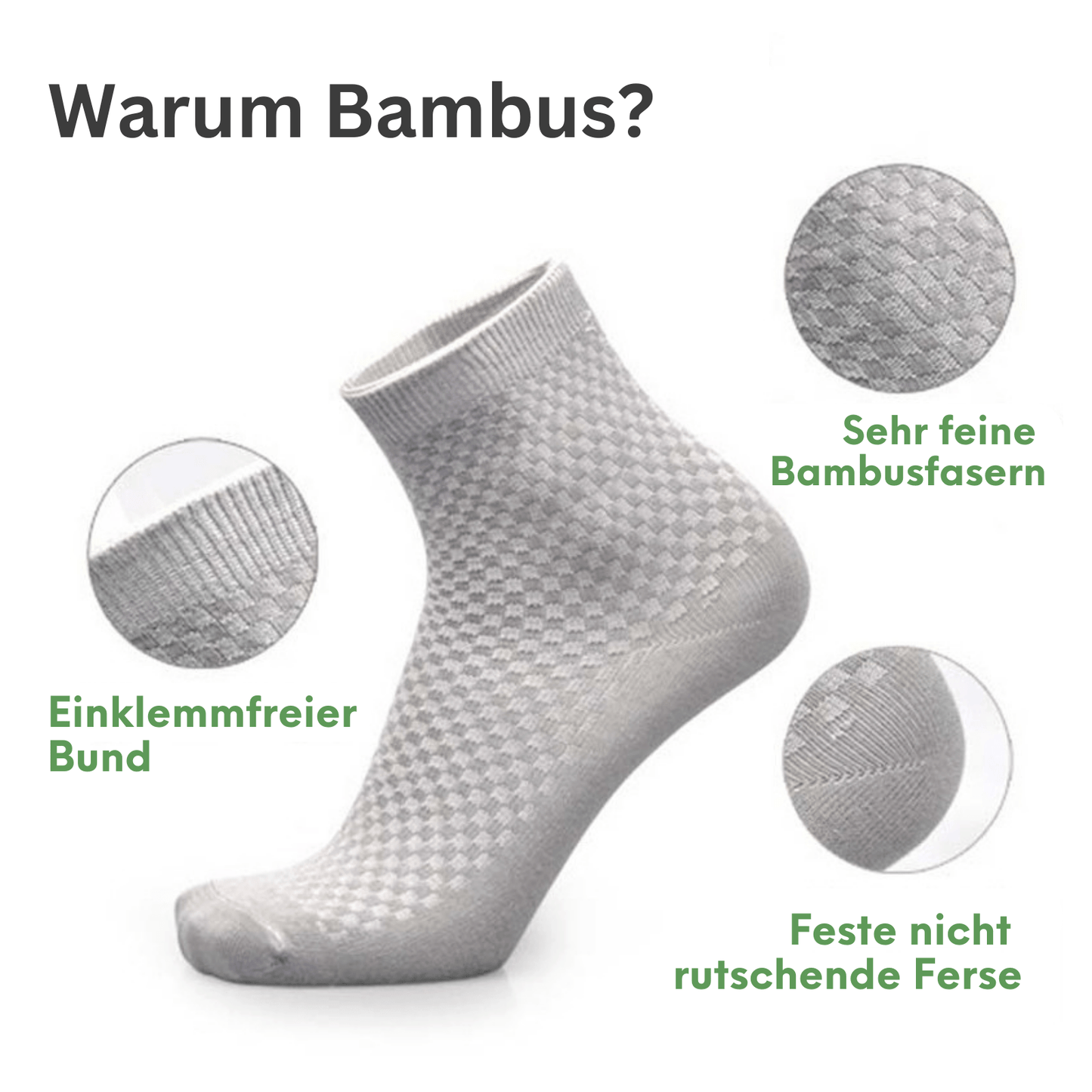 Pandasocks Bambus-Tennis Socken unisex aus nachhaltigem Bambus